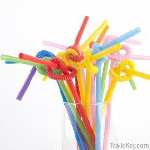 Artistic drinking straw