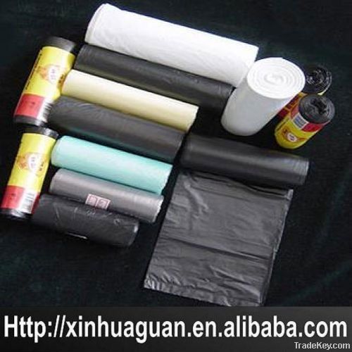 Hdpe biodegradable plastic garbage bag on roll