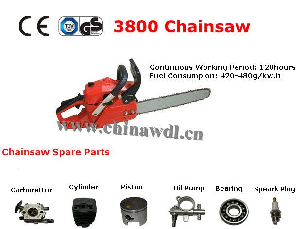 hot selling 2-stroke chainsaw 38cc