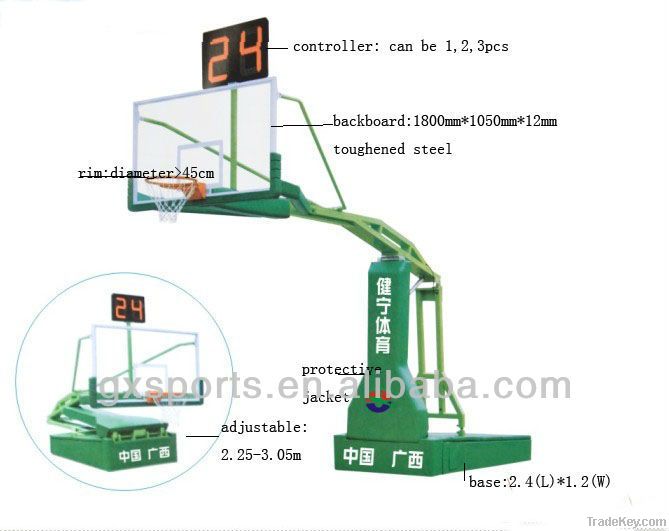 Electric Hydraulic FIBA-standard Basketball Stand JN-0201