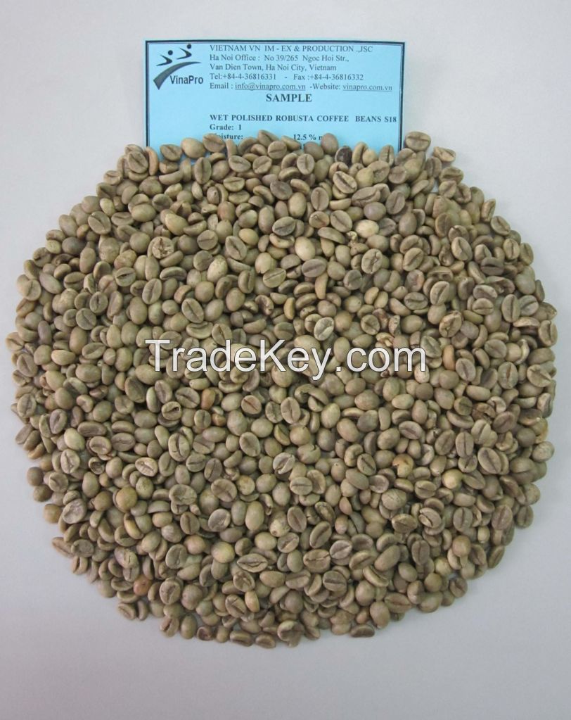 Vietnam Robusta green coffee beans