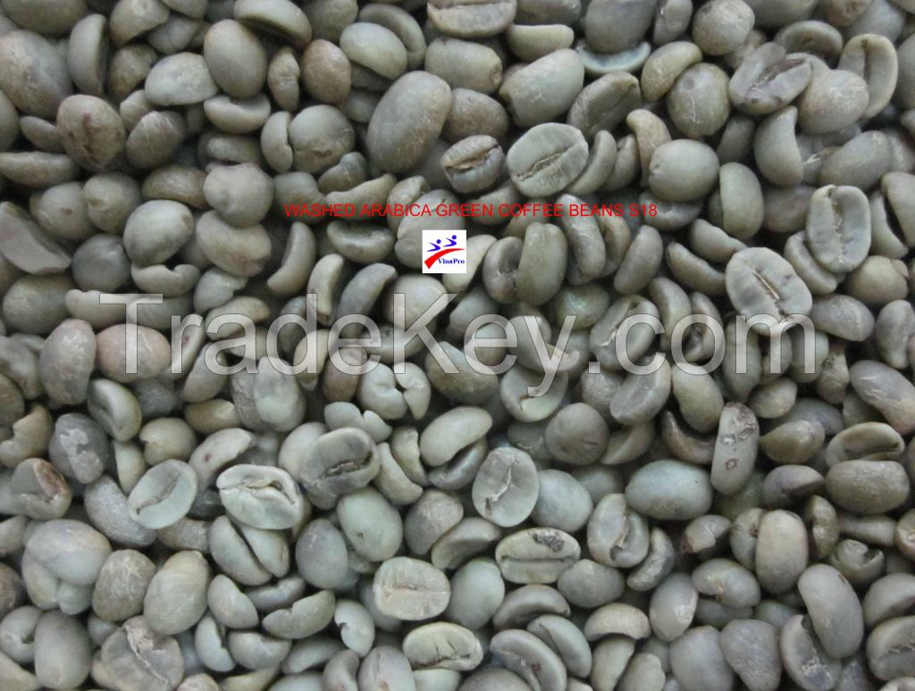 Vietnam Arabica green coffee beans S18