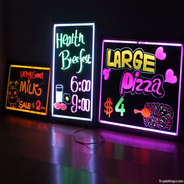 2013 new product RGB led writing board/led menu board for advertising