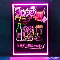 Low price RGB led writing board for bars/cafes/restaurants advertising