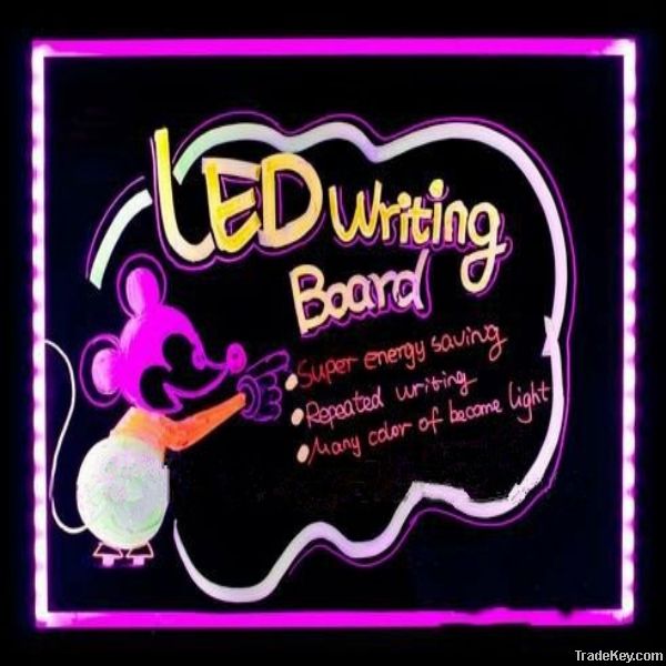 High quality full color erasable led menu board for shops/bars/cafes