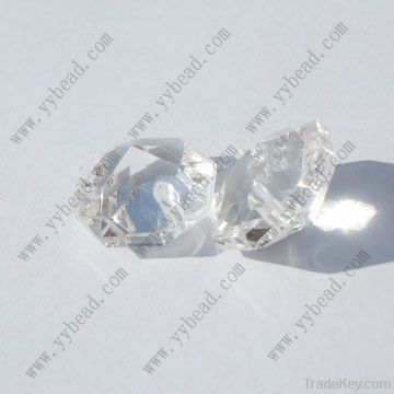 popular clear acrylic octagon beads