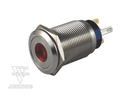 19mm SPST stainless steel point type Pushbutton Switch with LED