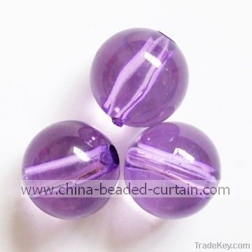 Acrylic Round Beads, Fashion Beads, Plastic Beads