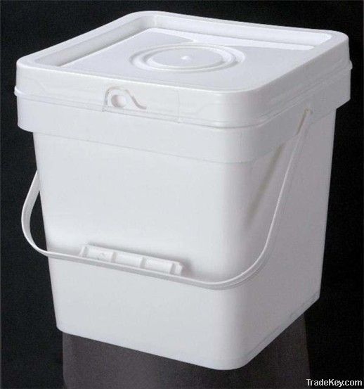 10L Injection plastic bucket / pail with handle