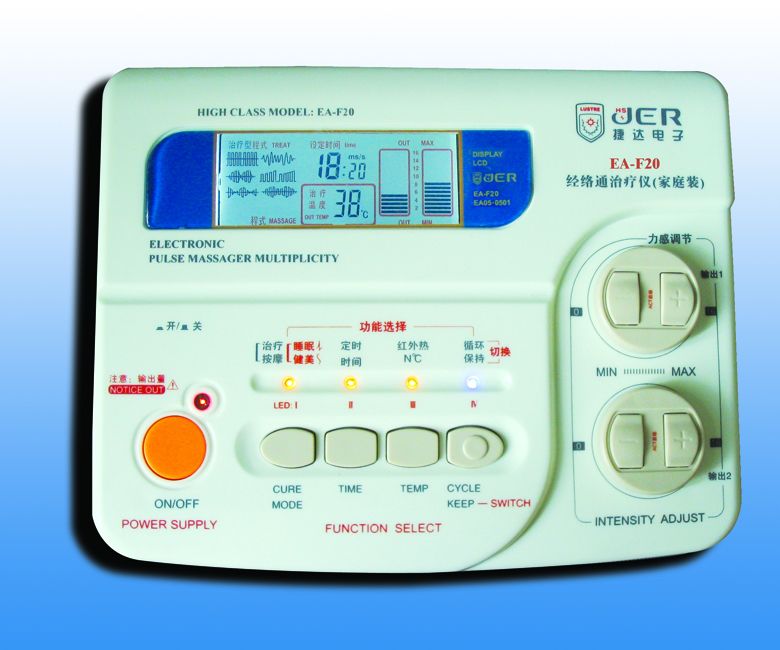 tens acupuncture digital therapy machine massager EA-F20(ISO13485,CE approved)