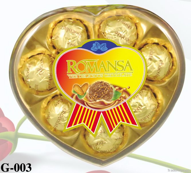 8 pcs Heart Shape Chocolate 100g