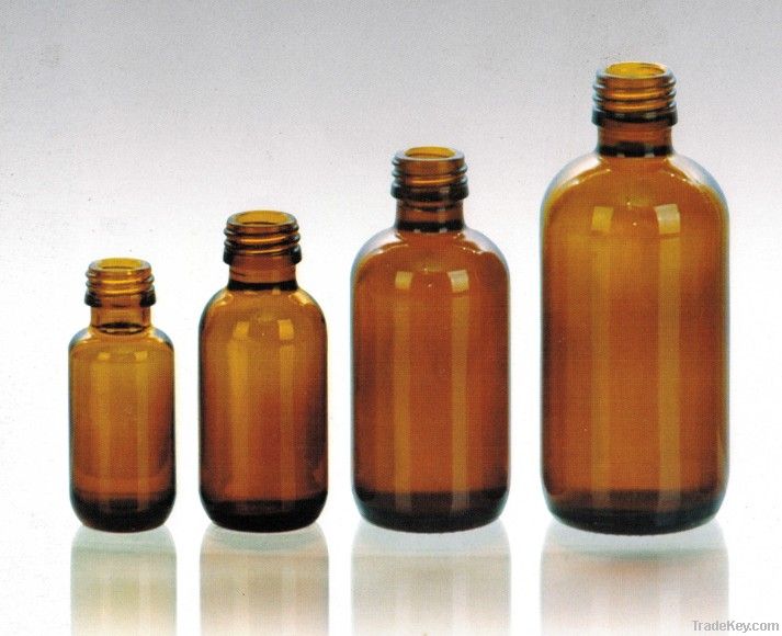 amber oral liquid glass bottles