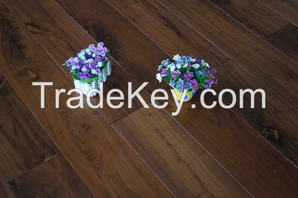 E 654 20/6*189*1860mm UV Lacquered American walnut flooring