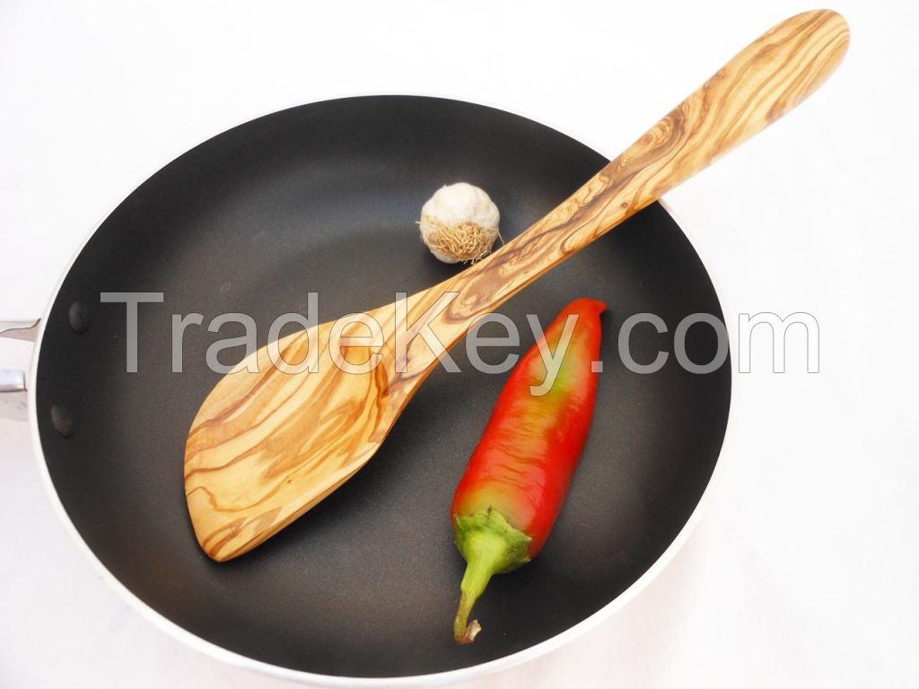 Olive Wood Sauce Spatula Spoon Utensil