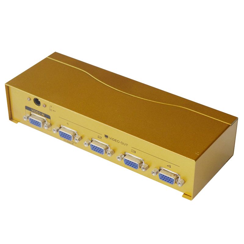 600 mhz 4 port vga splitter with High definition and speed