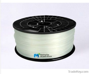 clear PLA heating plastic filament for 3d printer
