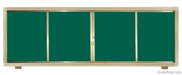 sliding green writing board