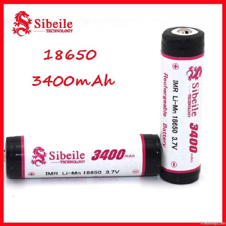 18650 3400mah battery 3.7v lithium battery / li-ion rechargeable batte