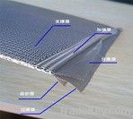 Five layer sintered mesh