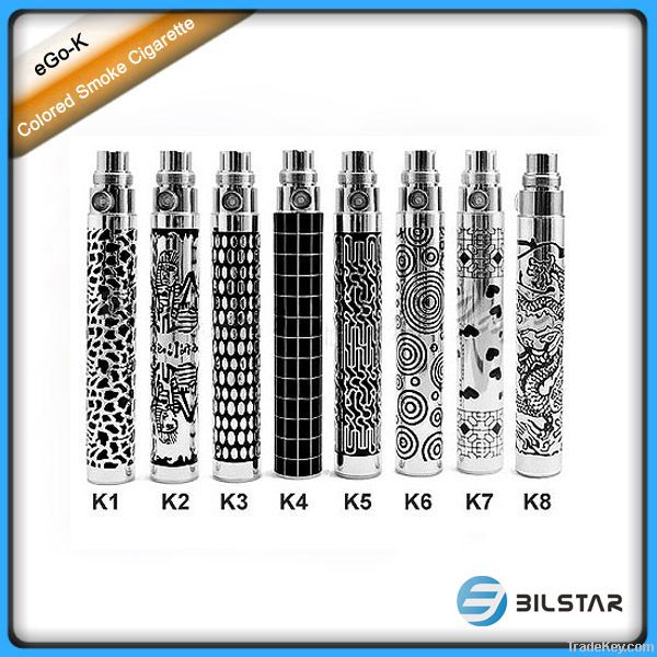 2013 new colorful ego battery ego k electronic cigarette battery