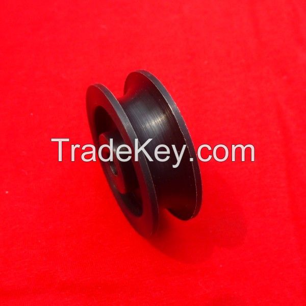 OEM U V Groove Polyethylene HDPE Plastic Pulley UHMW Wheel