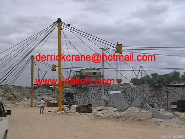 derrick crane for stone mining