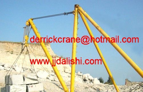 stone mining derrick crane