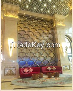 promotion metal decorative hotel partition