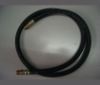 1/4" black Rubber Air Hose with 1/4"BSP Brass fitting