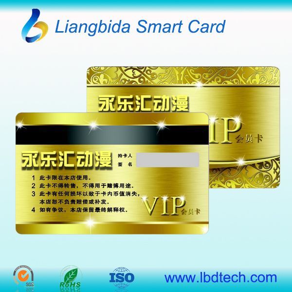 LBD 2013 professional manufacturer of PVC/plastic smart chip card