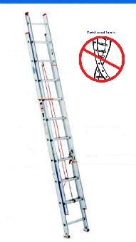 Flat D-Rung Single/Extension Ladders