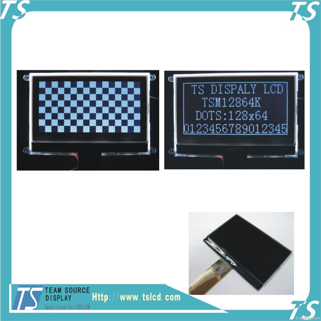 STN 128x64 cog lcd screen panel