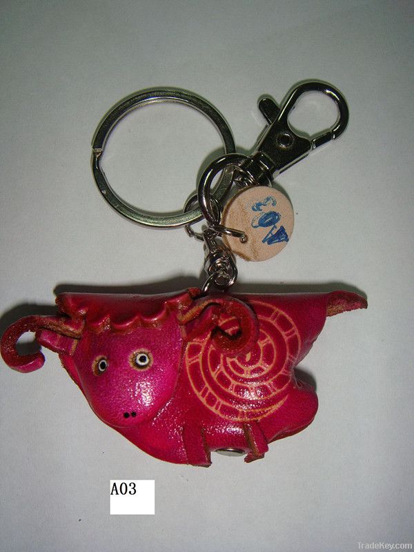 Leather key ring