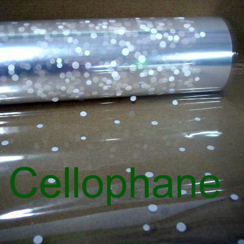 Cellophane for flower packaging