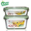 Airtight glass food container , crisper sets , bins