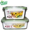 Airtight glass food container , crisper sets , tableware