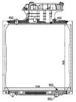 MAN TGA RADIATOR   NISSENS:62875  67225  62873