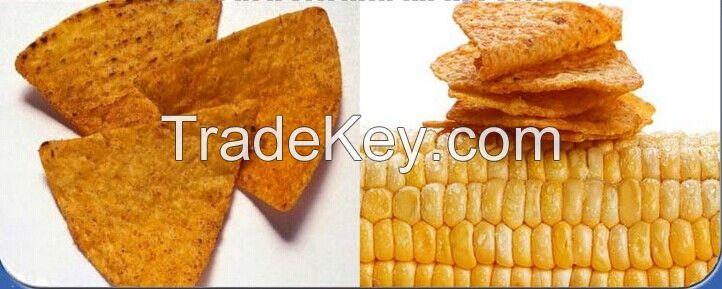 Automatic Tortilla/Doritos/Nacho/Triangle Corn Chips Extruder Machine Production Line