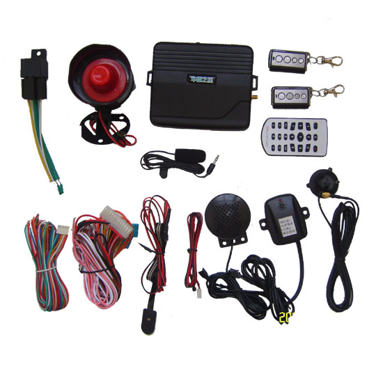 GSM Car Alarm with remote start/stop engine & air conditioner-1018