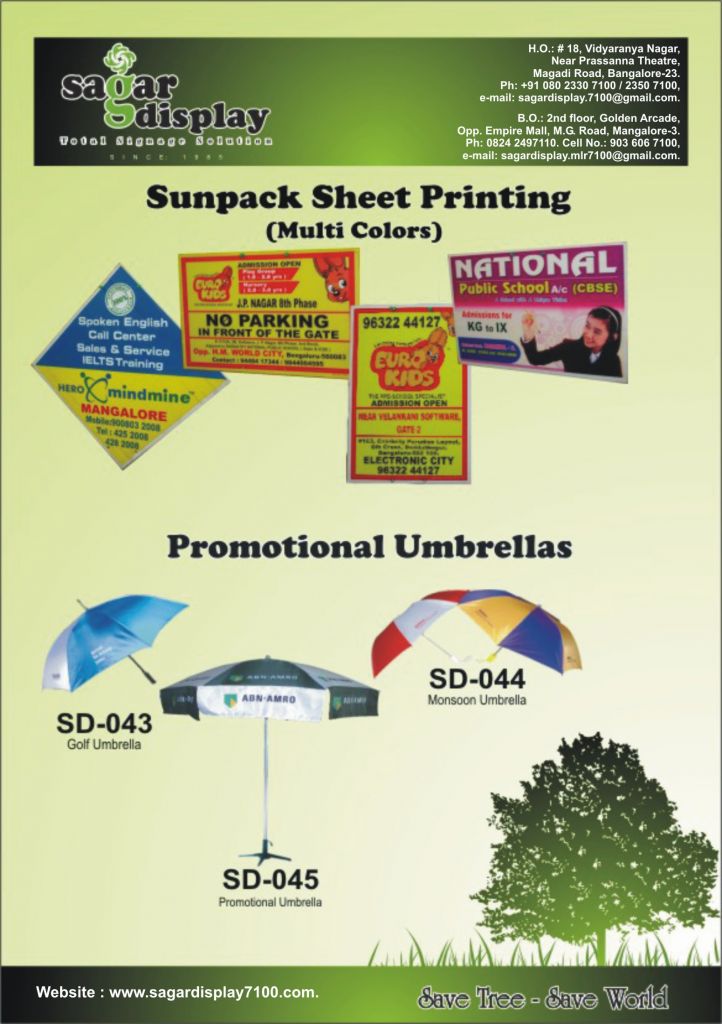 tables standee popup backdrop scroller mangalore signage