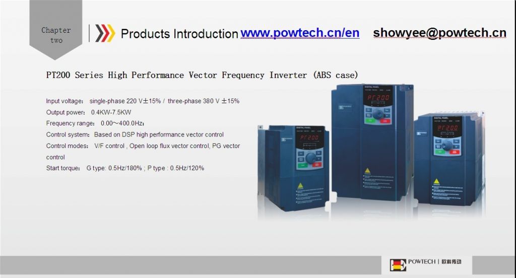 Frequency inverter-PT200-1.5KW/2HP, 220V, 380V--Ac drive --VFD