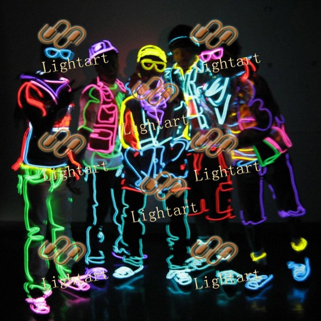 EL clothes rock-music LED performance stage luminous light