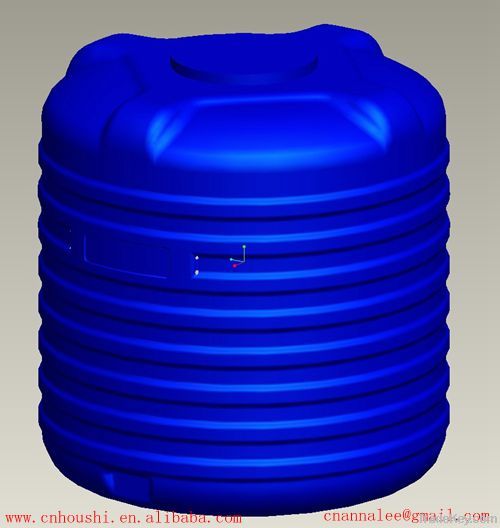Plastic blow mould (plastic barrel)
