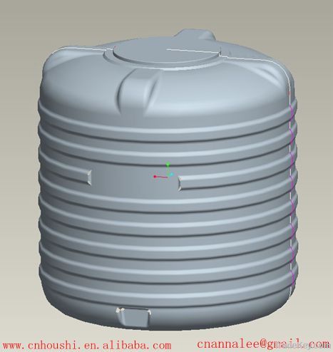 Plastic blow mould (plastic barrel)