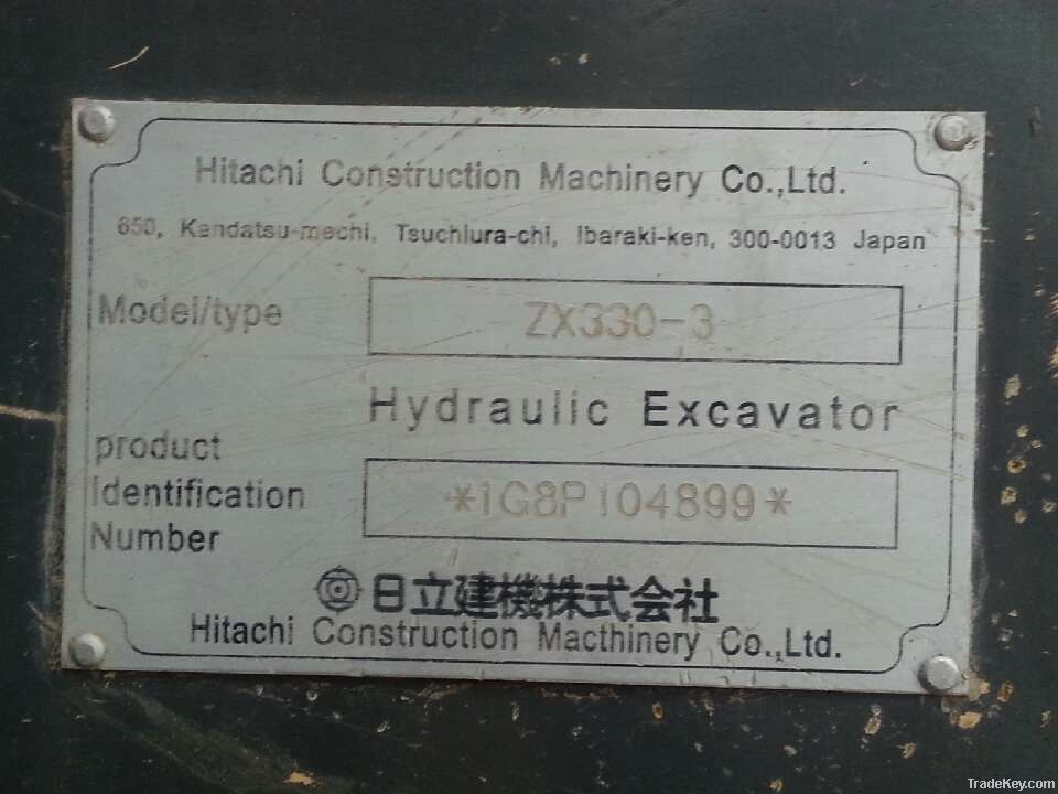 Used Excavators Hitachi ZX330-3