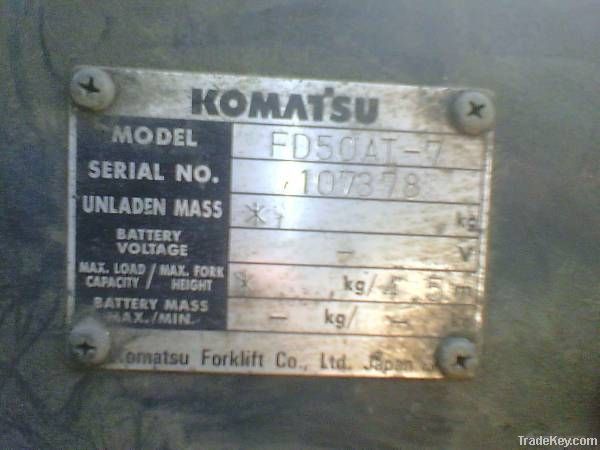 Used Forklifts Komatsu FD50AT-7
