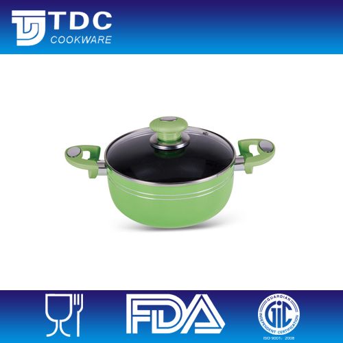 Nonstick aluminum pot with LFGB FDA approval