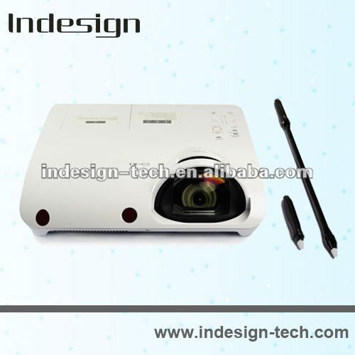 LCD short-throw Interactive projector with multi writing E-pen,E-pointer