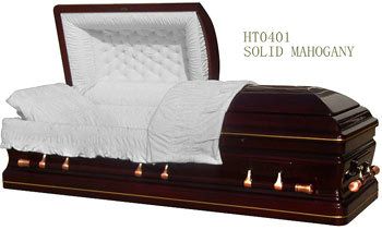 Wood Casket of the Funeral Product_solid mahogany
