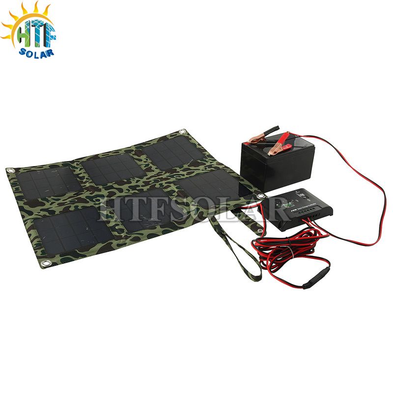 18W Foldable Solar Panel Portable Charger for Mobile Phone/Laptop
